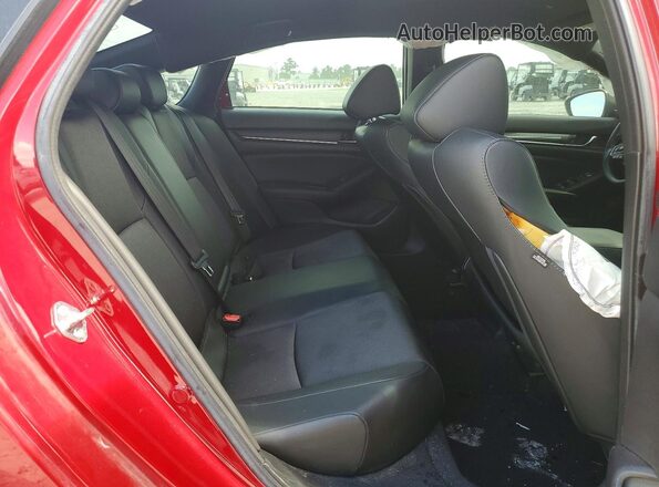 1HGCV1F30NA000265 2022 HONDA ACCORD Red Vista interior trasera