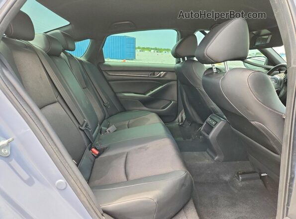 1HGCV1F38NA070239 2022 HONDA ACCORD Синий Вид задней части салона