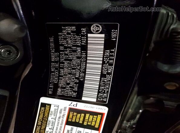4T1BF1FK6GU151641 2016 TOYOTA CAMRY Black 