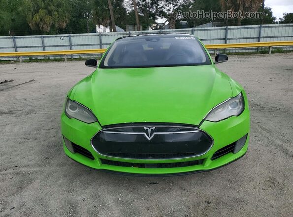 5YJSA1E20GF126716 2016 TESLA MODEL Green Հետևի տեսք