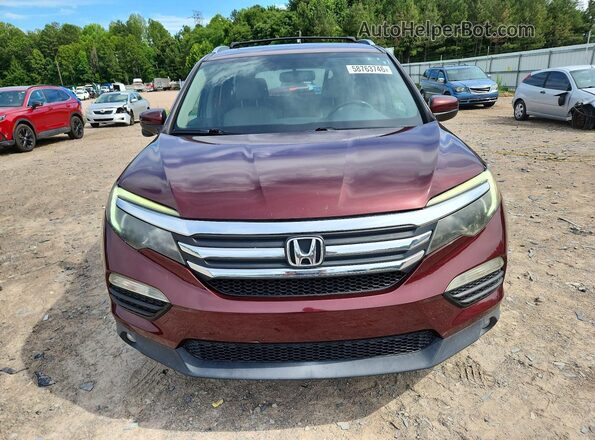 5FNYF5H58JB011426 2018 HONDA PILOT Maroon Vista trasera