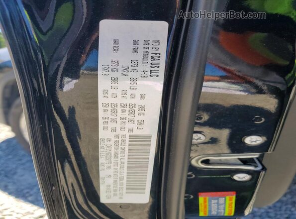 1C4PJMLN6KD192773 2019 JEEP CHEROKEE Black VIN sticker view