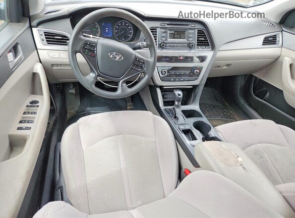 5NPE24AF6HH532457 2017 HYUNDAI SONATA White Սարքավորումների վահանակի տեսք