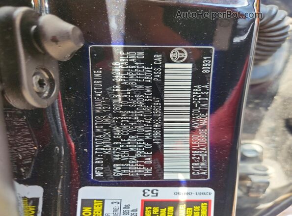 4T1B61HK8JU562947 2018 TOYOTA CAMRY Black 