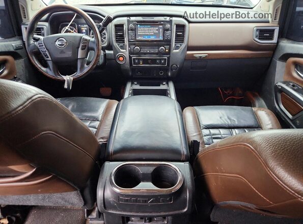 1N6BA1F2XGN511584 2016 NISSAN TITAN White Vista del cuadro de instrumentos