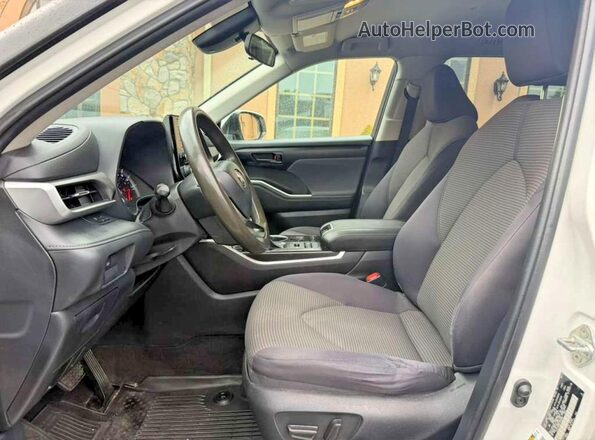 5TDCZRBHXLS045636 2020 TOYOTA HIGHLANDER White Widok deski rozdzielczej