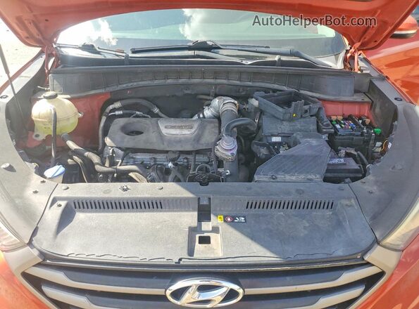 KM8J33A2XGU112140 2016 HYUNDAI TUCSON Orange VIN კოდის სტიკერის ხედი