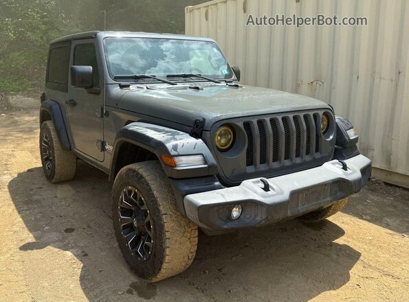 1C4GJXAN7JW221947 2018 JEEP WRANGLER Gray Trasero izquierdo