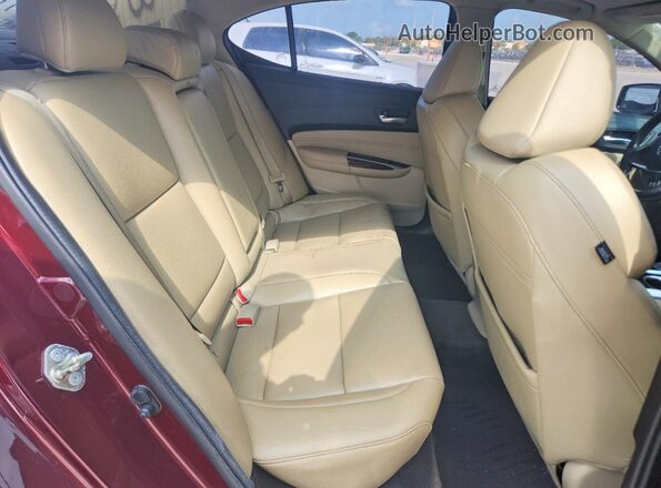 19UUB1F38GA007867 2016 ACURA TLX Burgundy Rear interior view