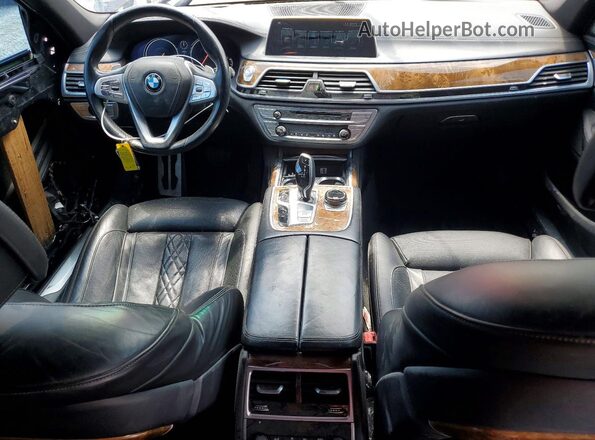 WBA7E2C52HG740376 2017 BMW 7 SERIES Black ხელსაწყოთა პანელის ხედი