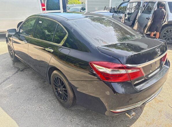 1HGCR2F39GA072708 2016 HONDA ACCORD Black Delantero derecho