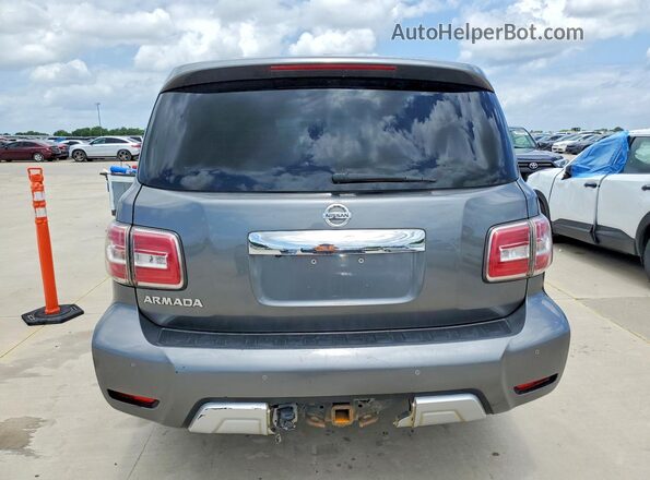 JN8AY2NC7H9508196 2017 NISSAN ARMADA Gray Вид салону спереду