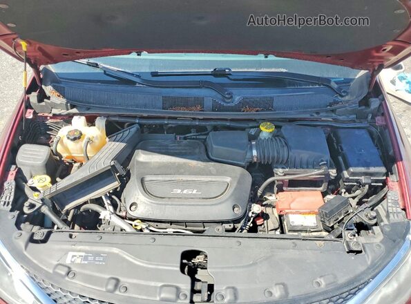 2C4RC1EG9JR237586 2018 CHRYSLER PACIFICA Red Widok naklejki z numerem VIN