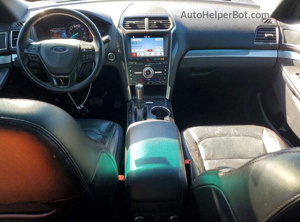 1FM5K8GT9HGB03222 2017 FORD EXPLORER Черный Вид щитка приборов