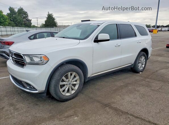 1C4RDJAG8KC616219 2019 DODGE DURANGO White Задня ліва чверть