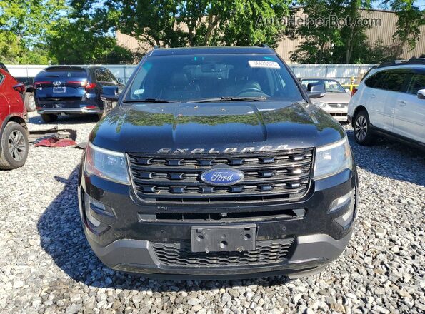 1FM5K8GT9HGB03222 2017 FORD EXPLORER Черный Вид сзади