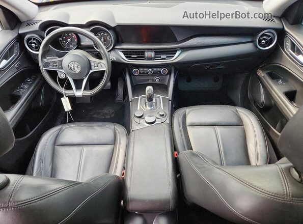 ZASPAKAN0K7C32245 2019 ALFA ROMEO STELVIO Black ხელსაწყოთა პანელის ხედი