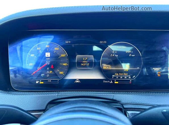 WDDUG8GB2LA526654 2020 MERCEDES-BENZ S Black Вид панелі приладів