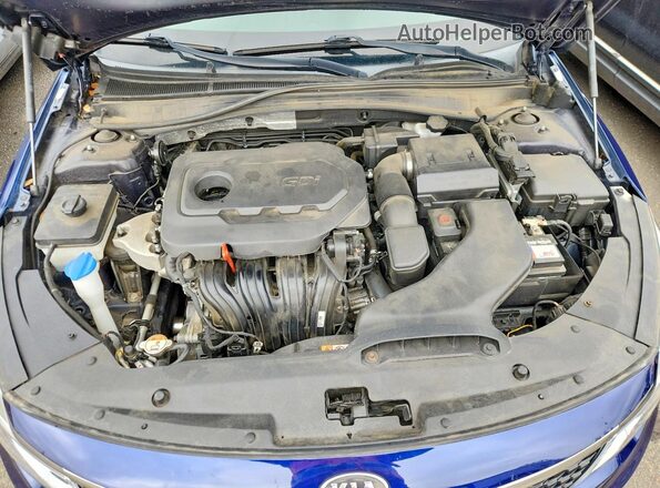 5XXGT4L31HG163043 2017 KIA OPTIMA Blue ძრავის განყოფილების ხედი