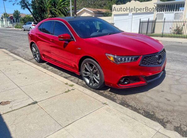 19UUB2F61JA008253 2018 ACURA TLX Красный Задняя левая четверть
