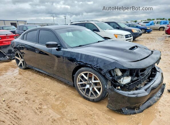 2C3CDXGJ3KH644667 2019 DODGE CHARGER Black წინა ხედი