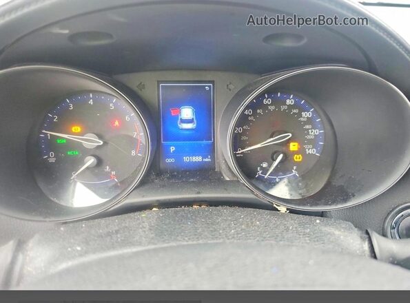 NMTKHMBX6JR021239 2018 TOYOTA C-HR White Instrument cluster view