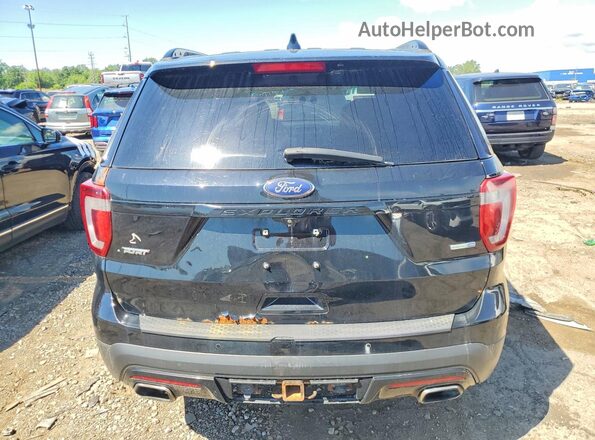 1FM5K8GT2GGA84575 2016 FORD EXPLORER Black Vista interior delantera
