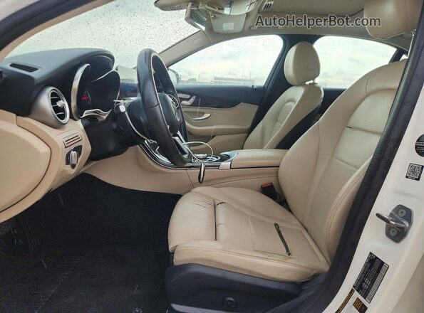 55SWF8DB8KU293989 2019 MERCEDES-BENZ C White წინა პანელის ხედი