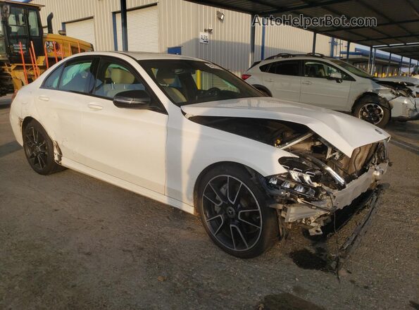 55SWF8DB0KU300790 2019 MERCEDES-BENZ C White Առջևի աջ