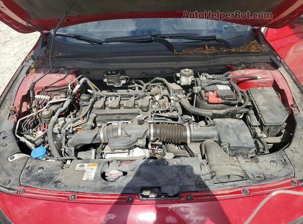 1HGCV1F30NA000265 2022 HONDA ACCORD Red Vista del compartimento del motor