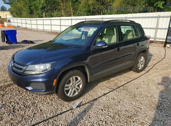 WVGAV7AX2GW602587 2016 VOLKSWAGEN TIGUAN Blue Հետևի ձախ