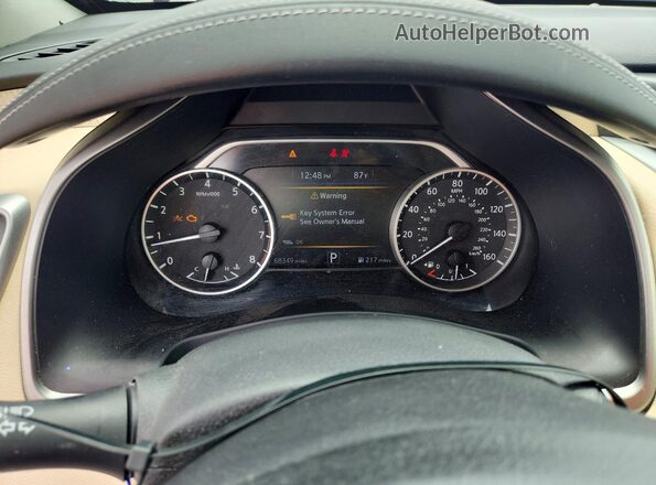 5N1AZ2MJ5KN143262 2019 NISSAN MURANO Красный Вид задних сидений