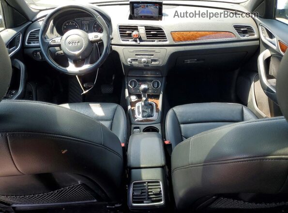 WA1HCCFS9HR008085 2017 AUDI Q3 Blue Instrument cluster view