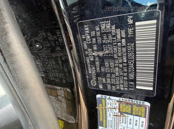 KM8J33A45LU261552 2020 HYUNDAI TUCSON Black 
