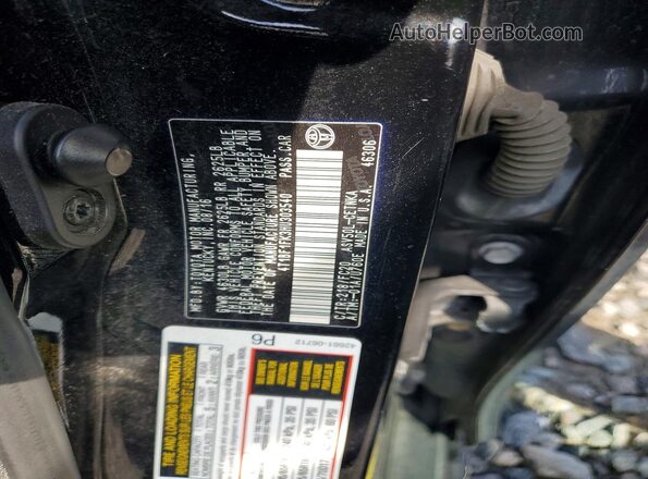 4T1BF1FK3HU303540 2017 TOYOTA CAMRY Black VIN კოდის სტიკერის ხედი
