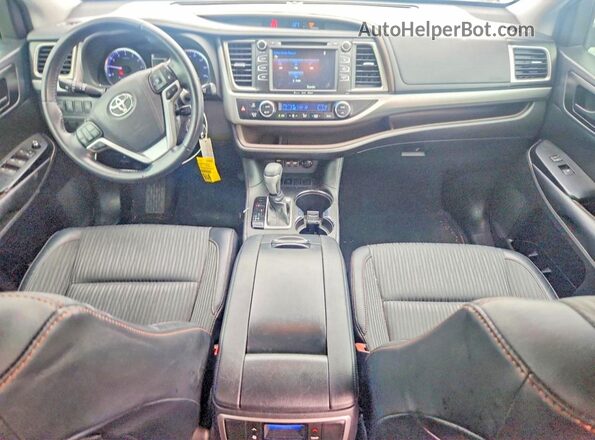 5TDZZRFHXKS308274 2019 TOYOTA HIGHLANDER White Սարքավորումների վահանակի տեսք
