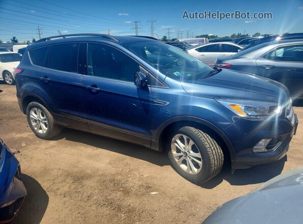 1FMCU0GD4JUA80693 2018 FORD ESCAPE Blue Widok z przodu