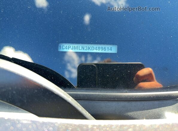 1C4PJMLN3KD489614 2019 JEEP CHEROKEE Gray 