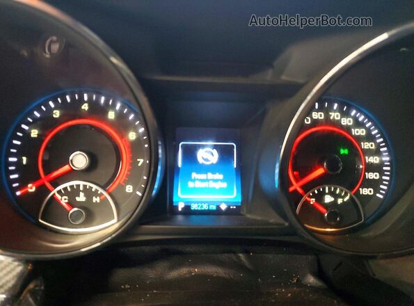 6G3F15RW6GL223375 2016 CHEVROLET SS Black ხელსაწყოთა პანელის ხედი