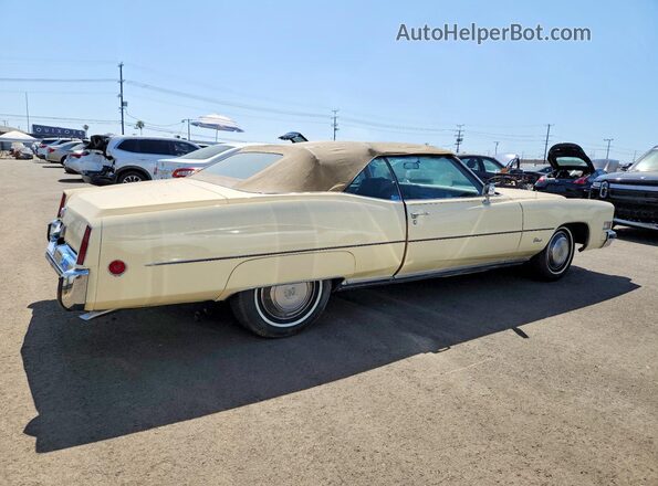 6L67S3Q406340 1973 CADILLAC ELDORADO Кремовый Задняя правая четверть