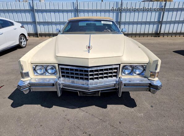 6L67S3Q406340 1973 CADILLAC ELDORADO Кремовый Вид спереди