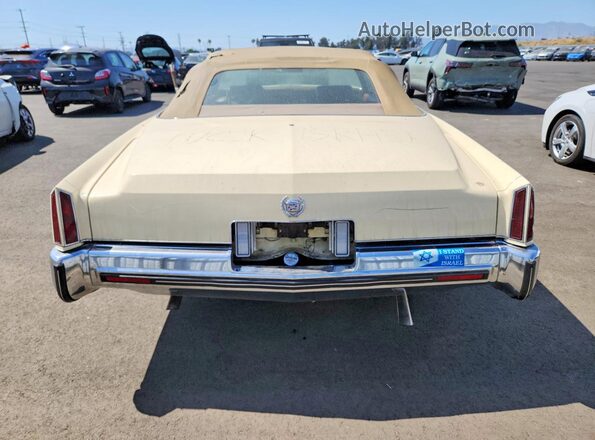 6L67S3Q406340 1973 CADILLAC ELDORADO Кремовый Вид сзади