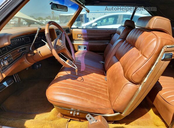 6L67S3Q406340 1973 CADILLAC ELDORADO Кремовый Вид салона спереди