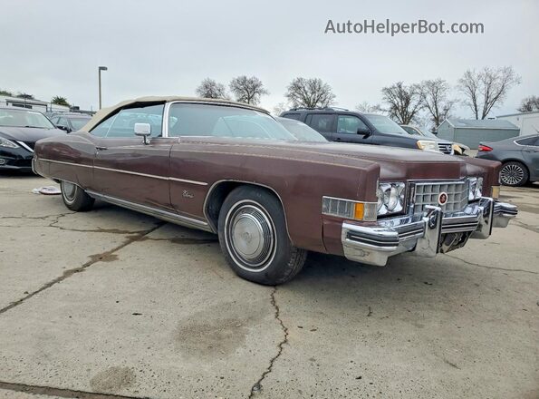 6L67S3Q446477 1973 CADILLAC ELDORADO Brown Front right