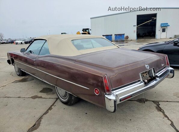 6L67S3Q446477 1973 CADILLAC ELDORADO Brown Rear left