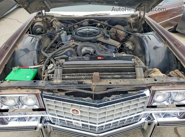 6L67S3Q446477 1973 CADILLAC ELDORADO Brown Rear interior view