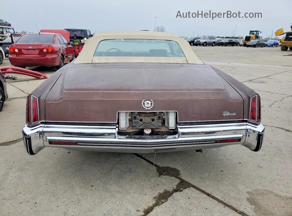6L67S3Q446477 1973 CADILLAC ELDORADO Brown Rear view