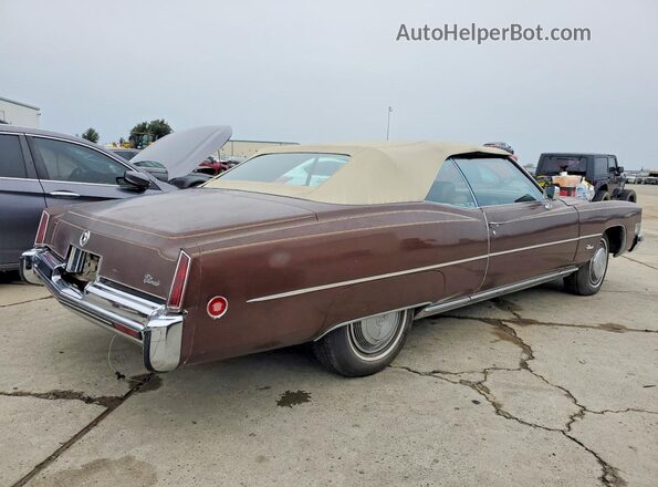 6L67S3Q446477 1973 CADILLAC ELDORADO Brown Rear right