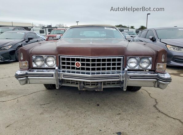 6L67S3Q446477 1973 CADILLAC ELDORADO Brown Front view