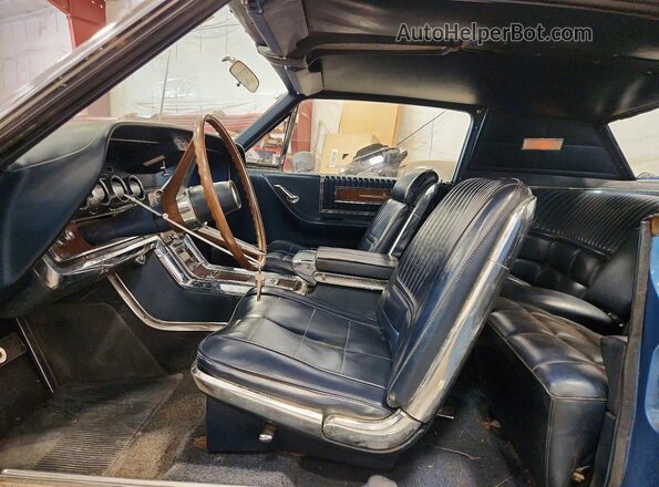 6Y87Z100940 1966 FORD THUNDRBIRD Blue წინა სალონის ხედი